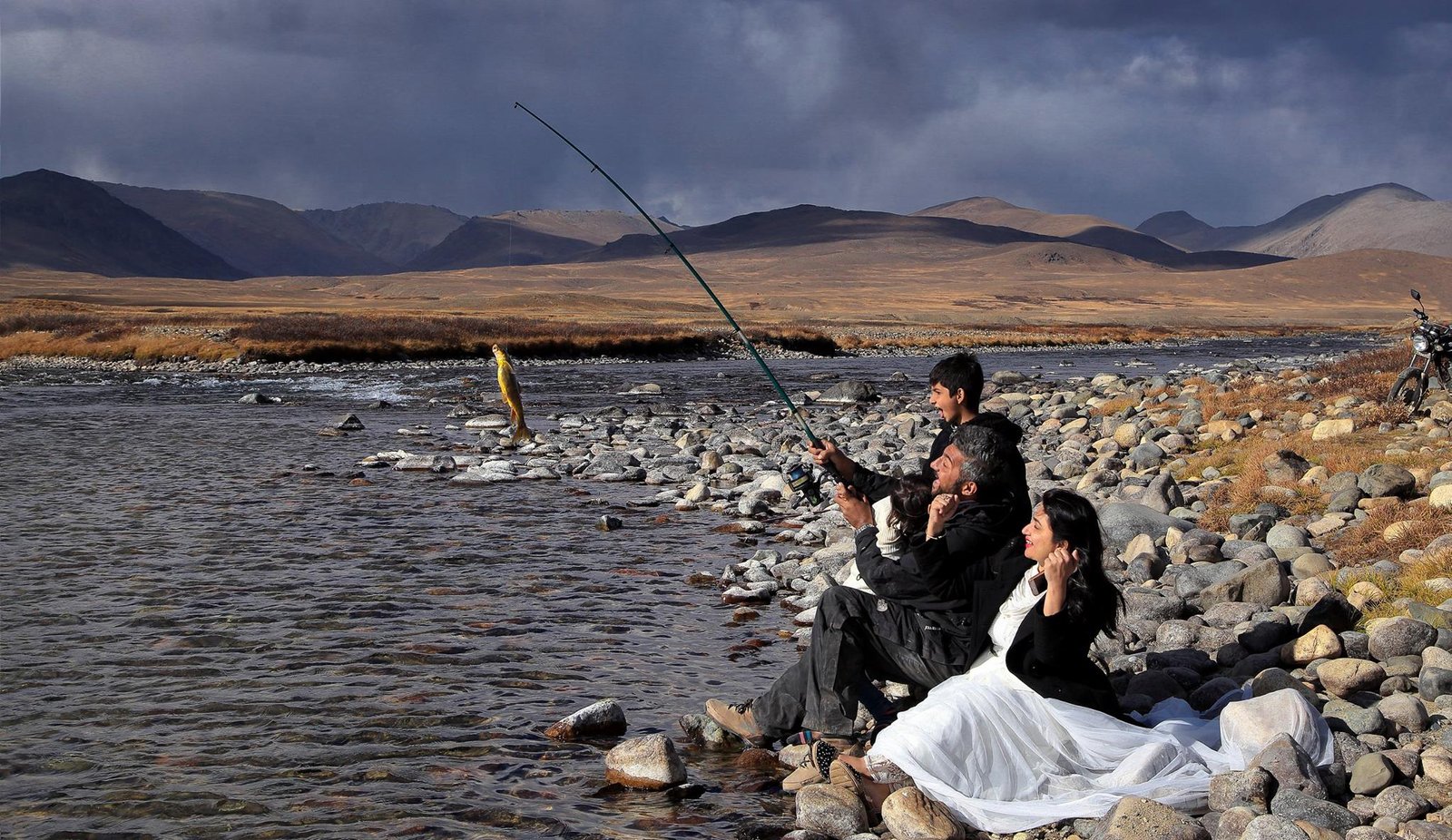 Fishing at Deosai