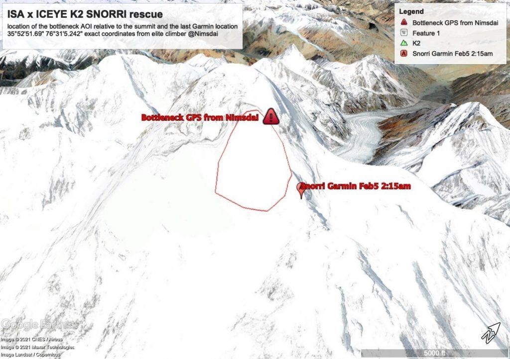 K2 Winter missing climber satellite images found